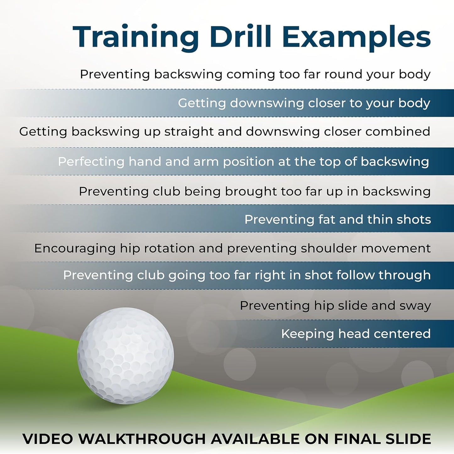 Golfer Golf Swing Trainer for Swing Plane & Alignment